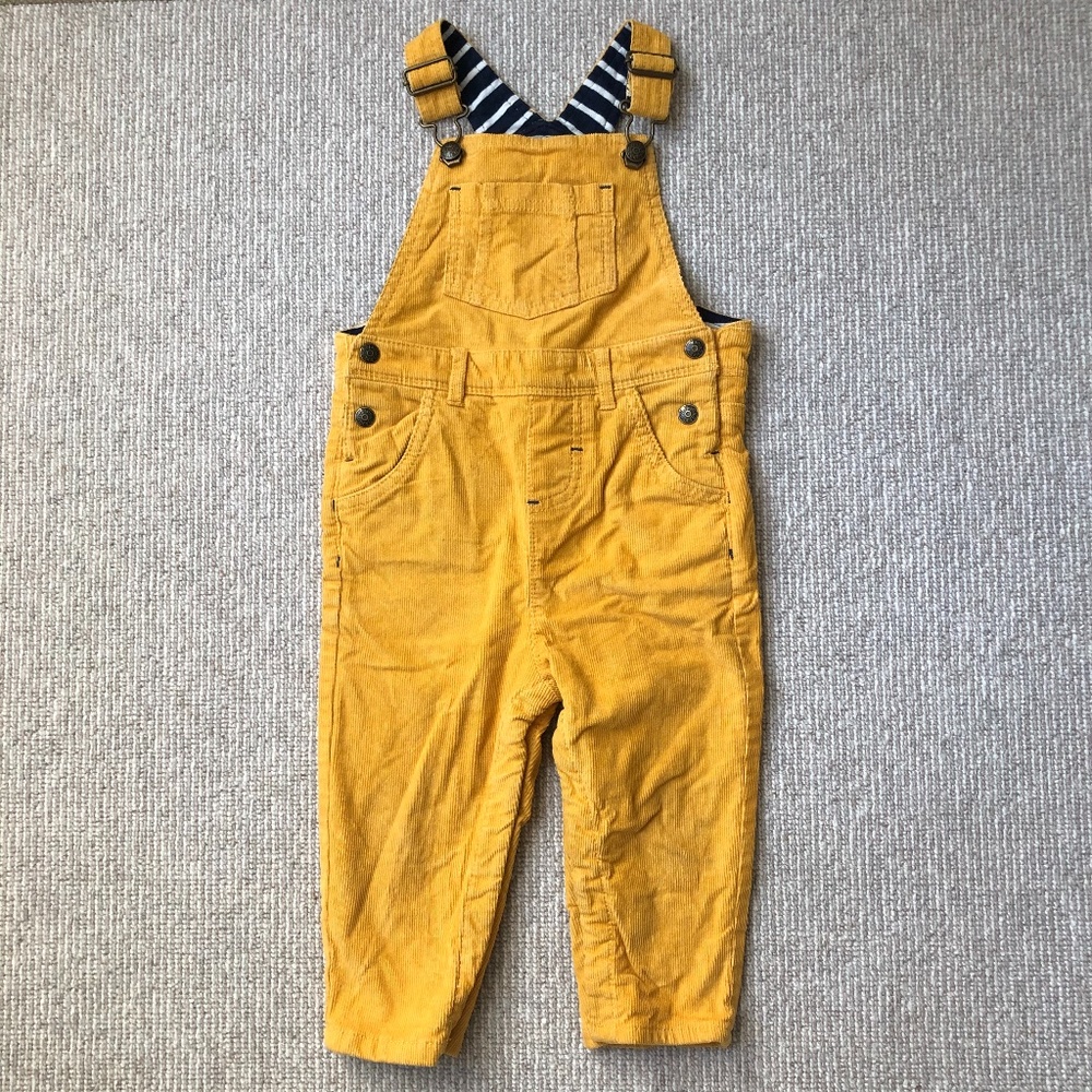 Baby Boden (18-24M) Jersey Lined Corduroy Overalls